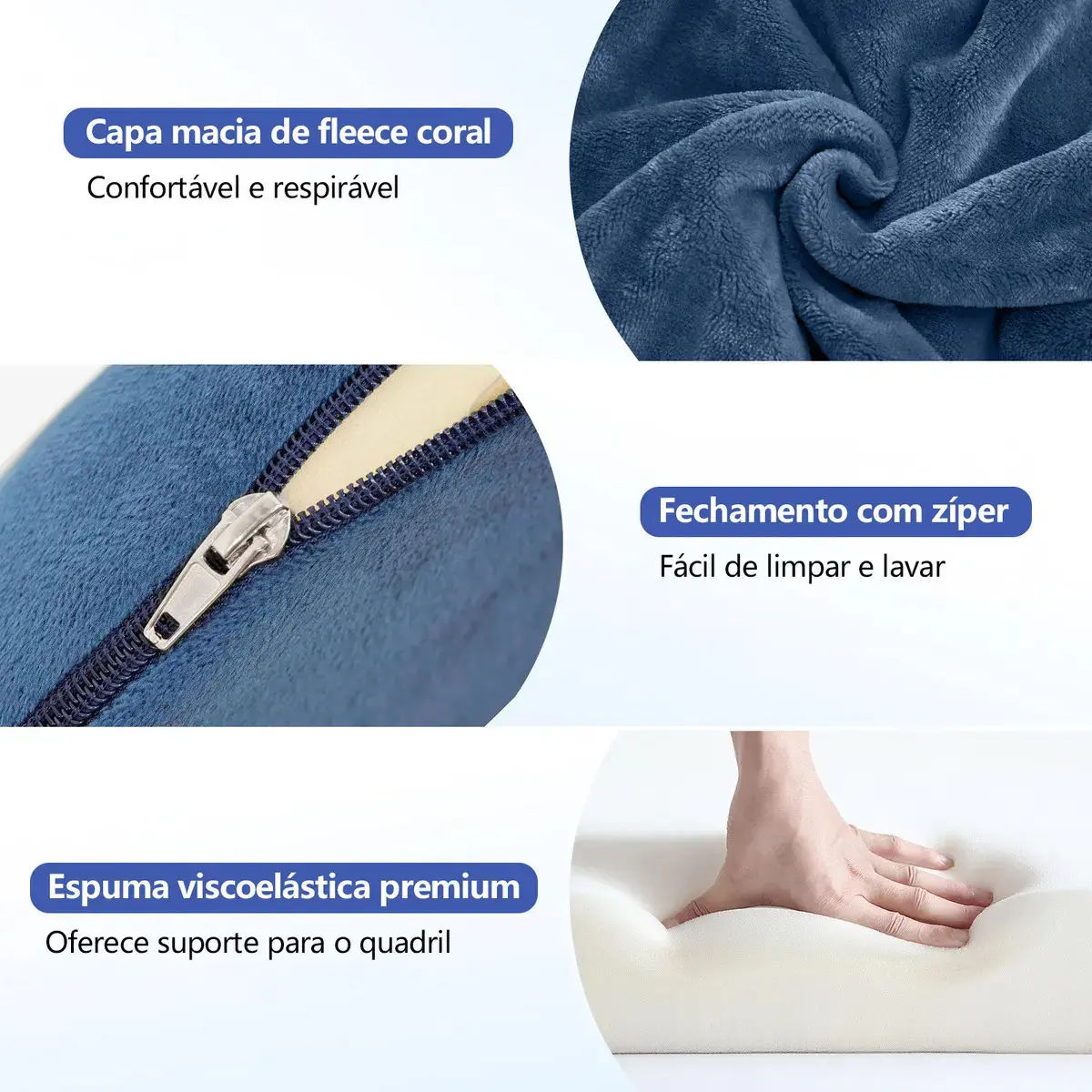 Almofada Assento Ortopédica De Hemorroida Para Cóccix Cadeira De Rodas Ergonômico Alivio Dores thumbnail 7