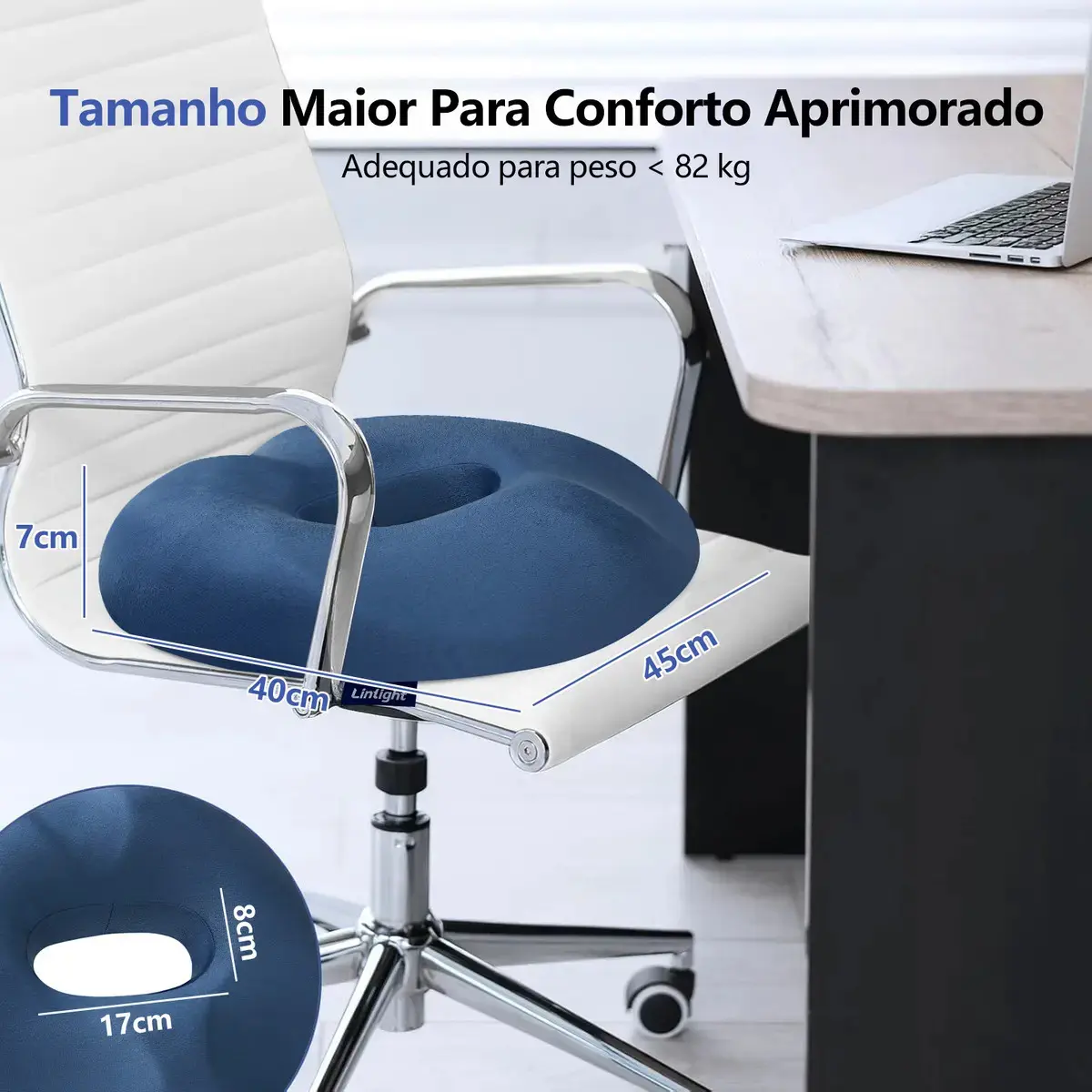 Almofada Assento Ortopédica De Hemorroida Para Cóccix Cadeira De Rodas Ergonômico Alivio Dores thumbnail 8