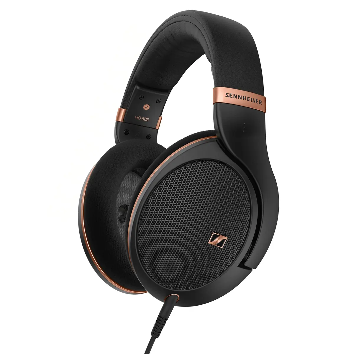 Sennheiser HD 505 – Fones de ouvido over-ear com fio, som transparente e graves controlados