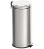 Tramontina Brazil 94538130 Lixeira com Pedal e Acabamento Polido e Balde Interno Removível, 30 L, Prata - 1