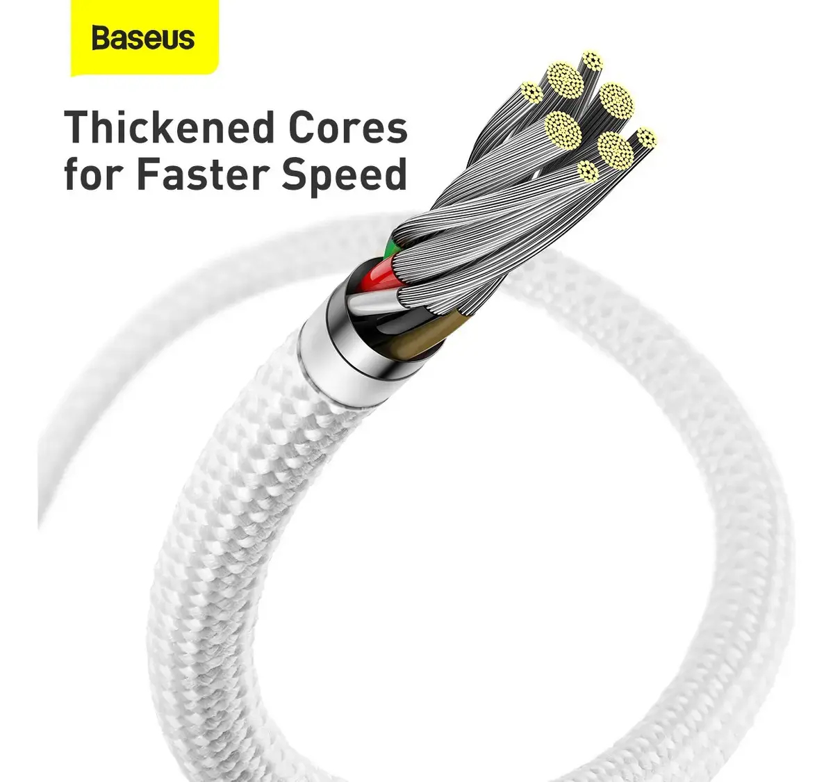 Cabo Turbo Baseus P/ iPhone Usb-c P/ Lightning 20w 2m thumbnail 6