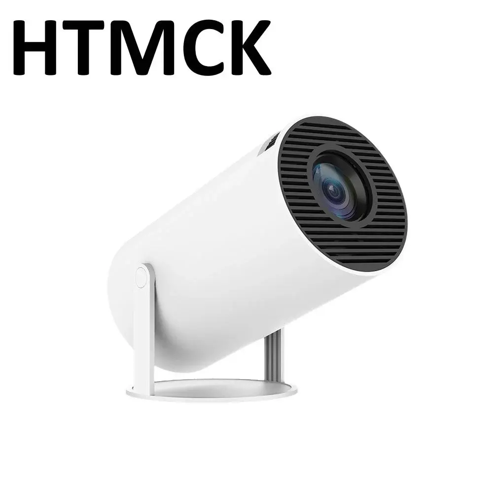 Projetor portátil com espelhamento de tela por cabo, 180 ° Projetor de Vídeo para Home Theater com Ângulo Ajustável, Suporta Conexão com Telefone e Computador