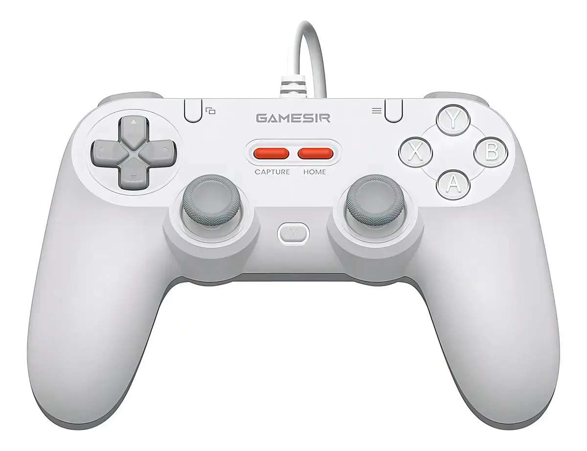 Controle GameSir Tegenaria T3 Lite Com Fio para PC Switch Android iOS Steam Celular Hall Effect USB-A Design Ergonômico Branco