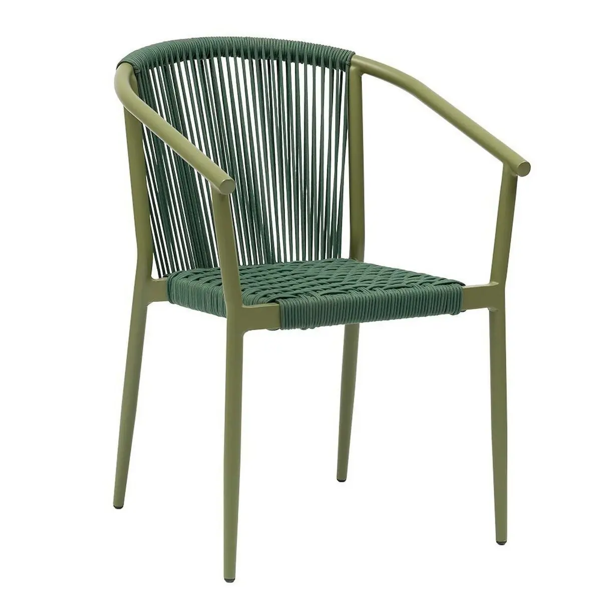 Cadeira para Jardim em Alumínio Oliveta Verde Esmeralda/Verde