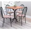 Conjunto de Mesa e 4 Cadeiras Thais Artefamol - Marrom Cacau - 1