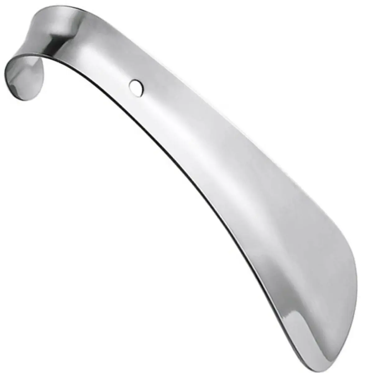 Calçadeira Curva Inox Calçar Sapato Tenis Sneaker Sapatenis 14,5cm NilosDecor - 1