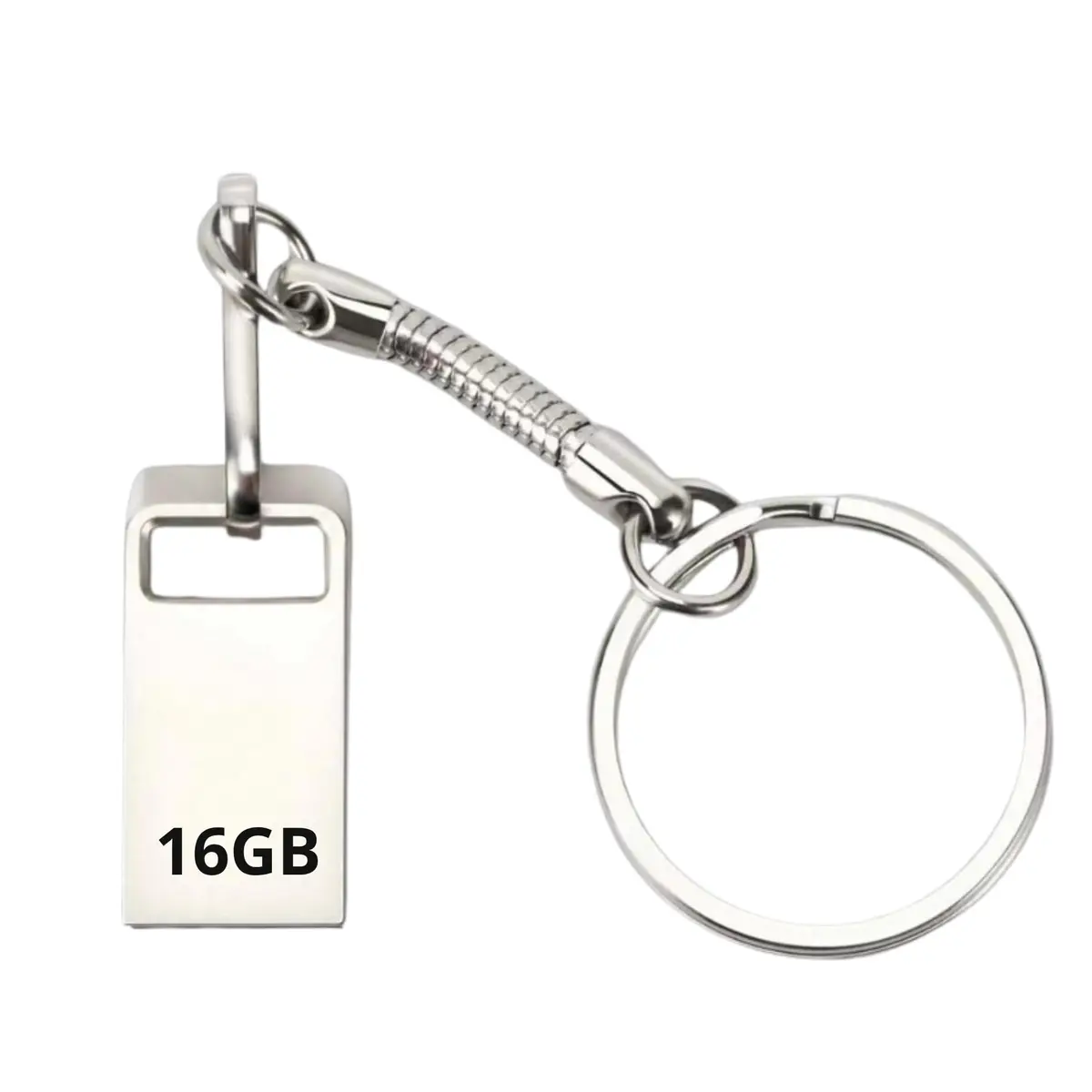Pen Drive Chaveiro Metálico – Armazenamento Portátil Compacto e Resistente (16, GB)