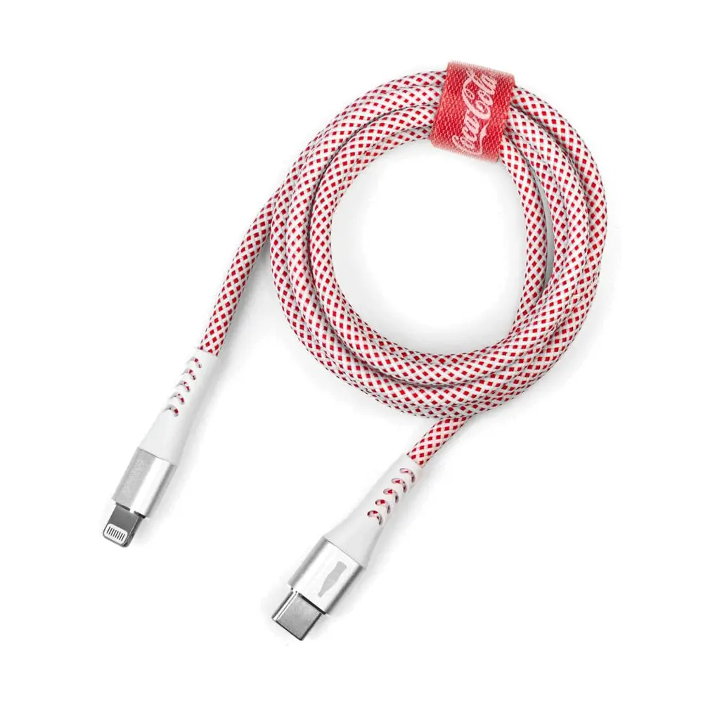 Coca-Cola Cabo Elite Lightning para USB-C - Branco - 1