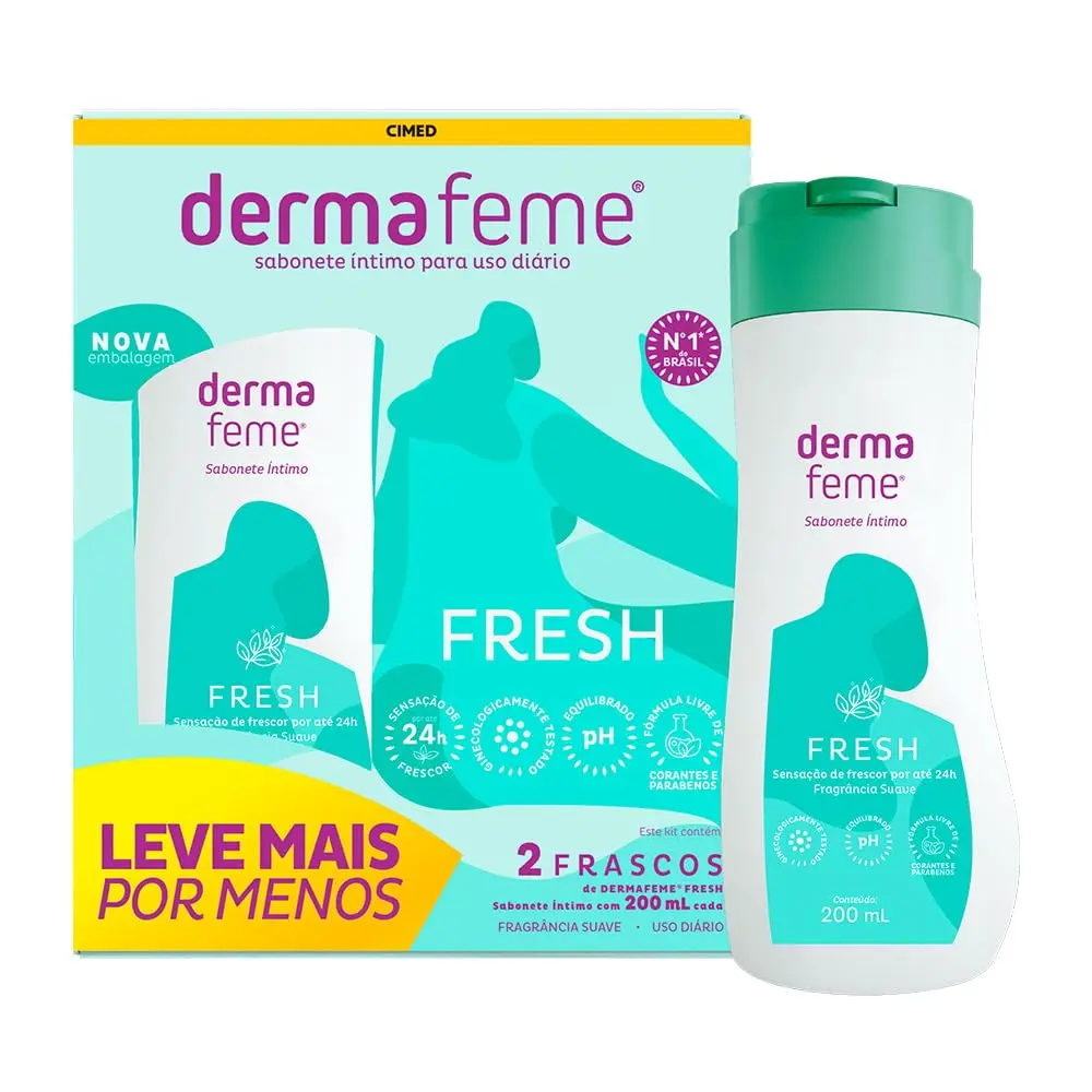 Dermafeme Kit Sabonete Íntimo Fresh - 1