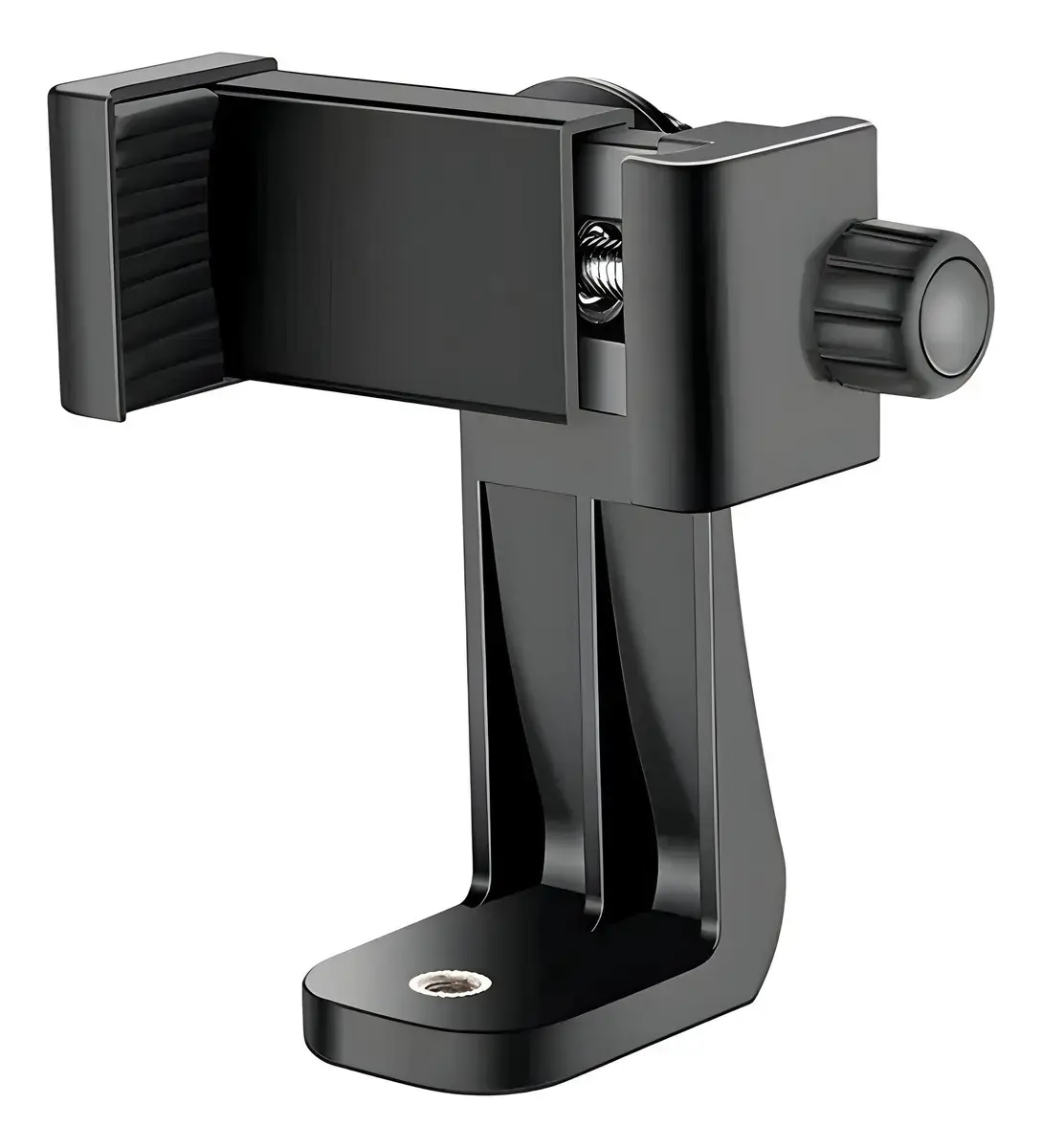 Suporte Clip Rotativo Celular, C Rosca 1/4 P Tripé Cor Preto