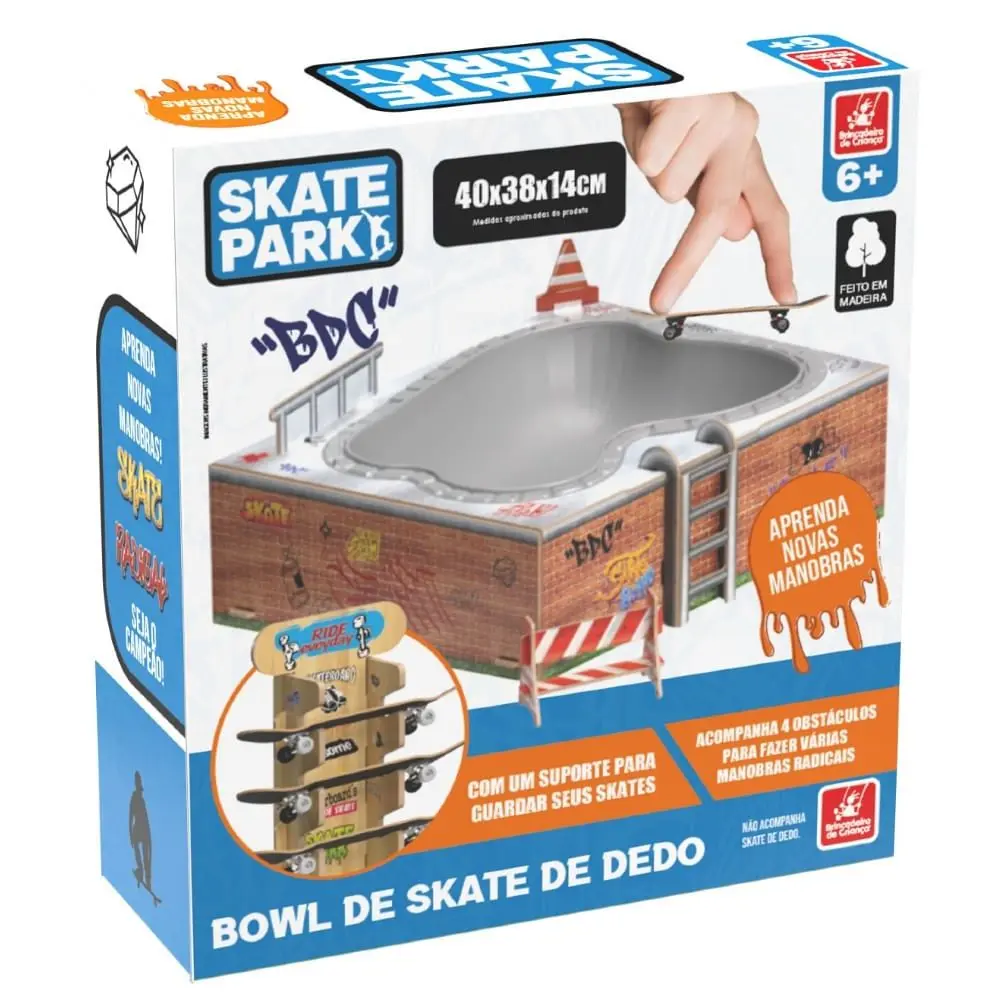 Skate Park Bowl de Skate de Dedo - Brincadeira de Criança