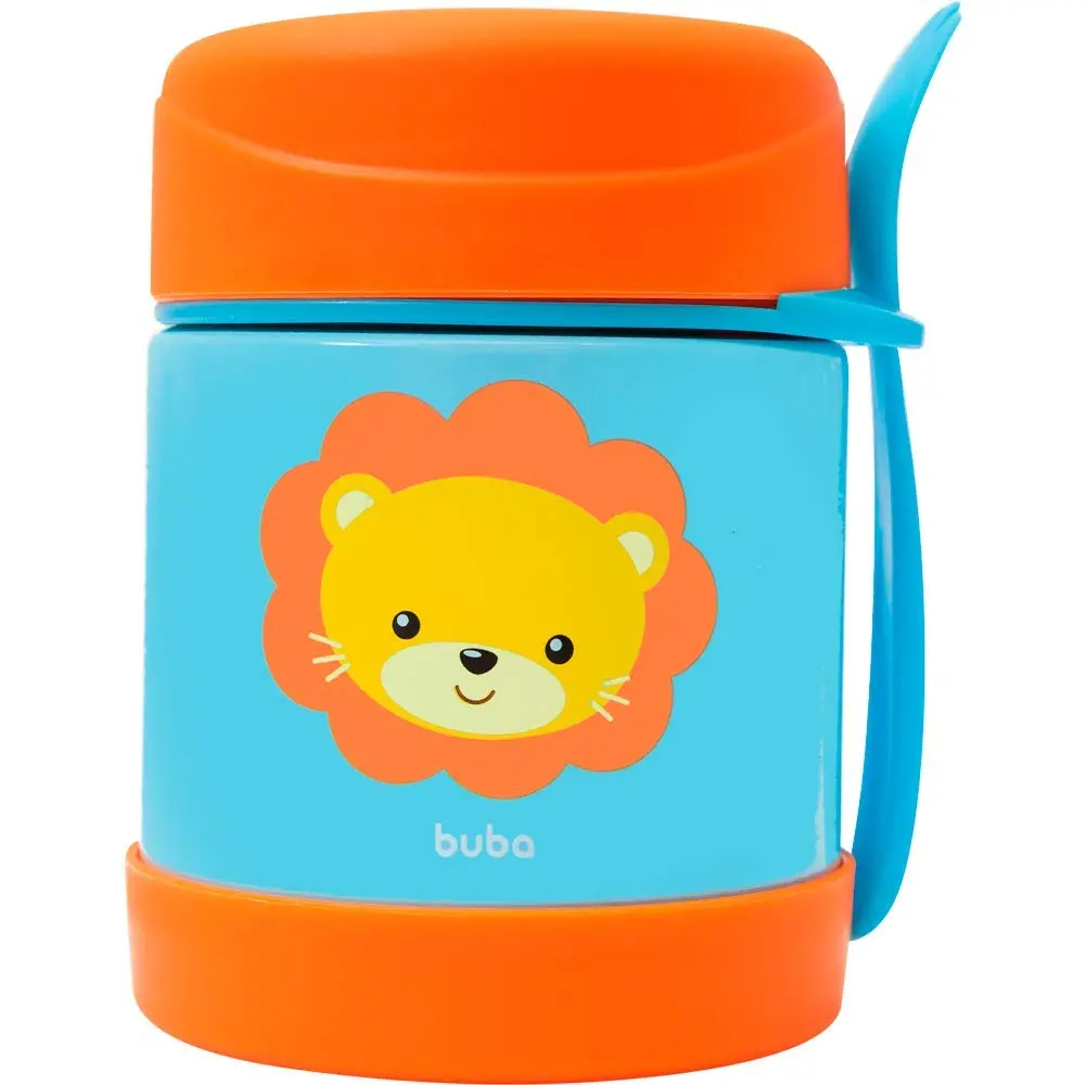 Buba Pote Termico Animal Fun - Leao Buba Colorido - 1