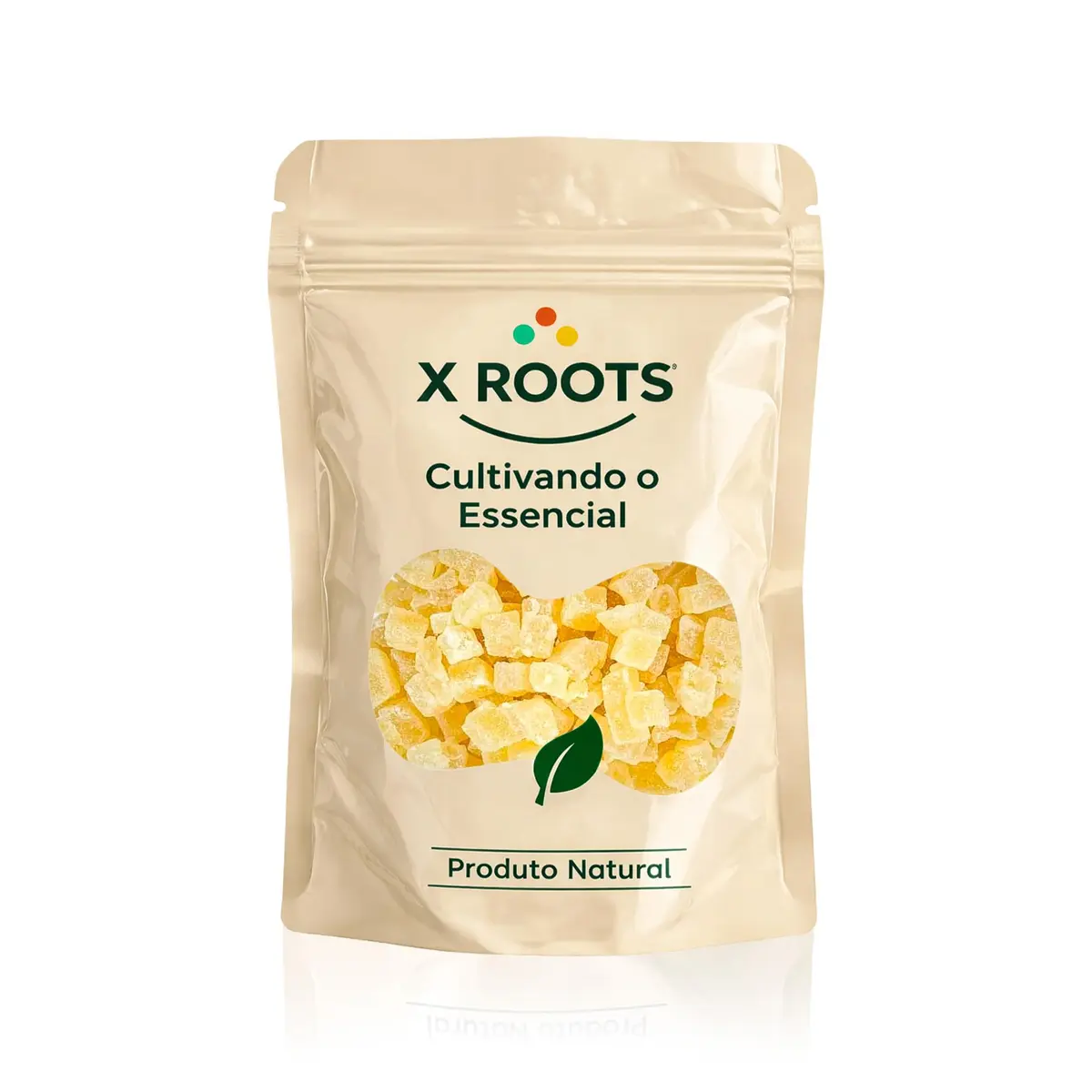 Gengibre Cristalizado em Cubos Grandes 500gr - X Roots