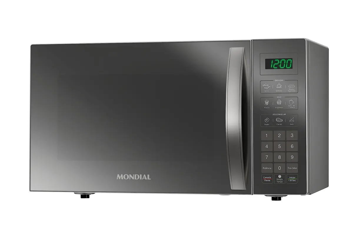 MONDIAL Micro-Ondas, Espelhado, 1400W, 220V - MO-02-34-E