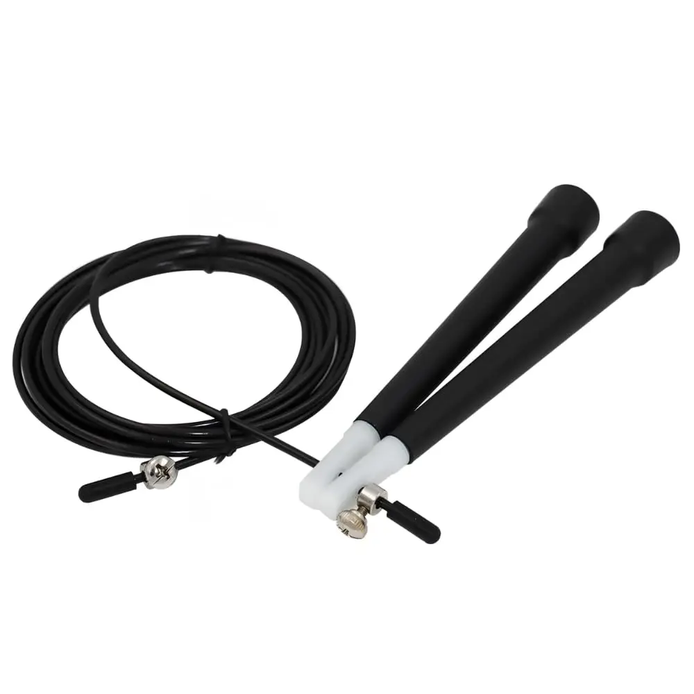 Corda de Pular Speed Rope | com 3 Metros e Tamanho Ajustável | para Crossfit Academia Funcional HIIT Cardio e Treinamento Fitness