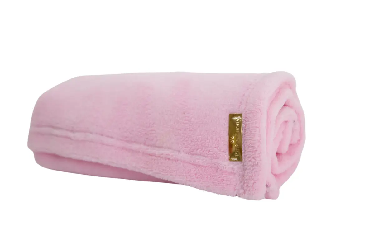 Manta Cobertor de pelo Luppet 80x60 para Cachorro ou Gatos Peach, Rosa