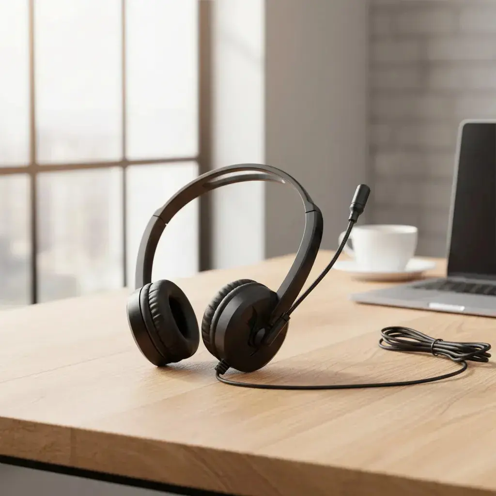 Headset Hp Call Center Dhe-8009 194r3aa conexão P3 thumbnail 2