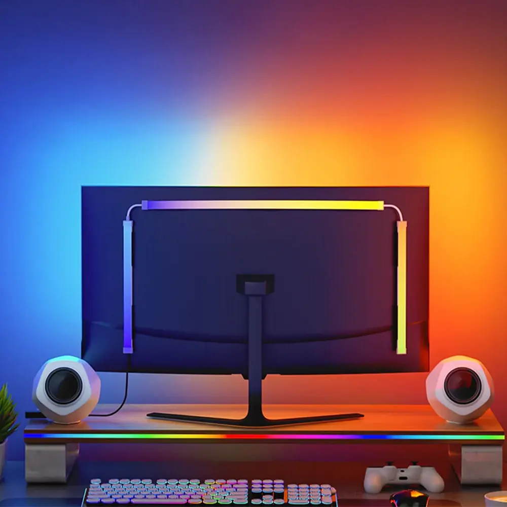 24-34 Polegada usb pc luzes de tira led computador sincronização luz tira monitor tela rgb led backlight para sala de jogos atmosfera decoração