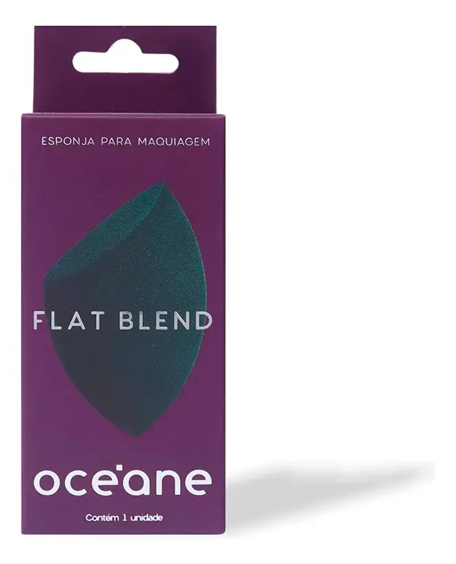 Flat Blend Colorida Océane - Esponja De Maquiagem Cor Verde