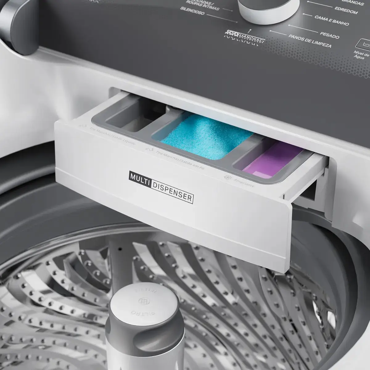Máquina de Lavar Brastemp 14Kg Branca Smart Sensor- BWJ14AB thumbnail 5