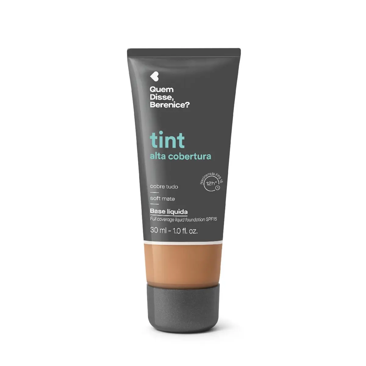 Quem Disse, Berenice? Base Tint Alta Cobertura Cor 245F 30ml - 1
