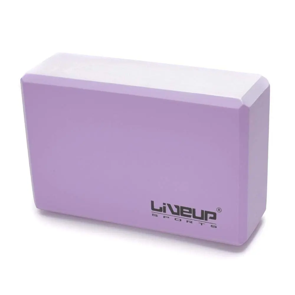 BLOCO DE YOGA - 22,8X15,2X7,6CM - COR ROXO - LIVEUP SPORTS - 1