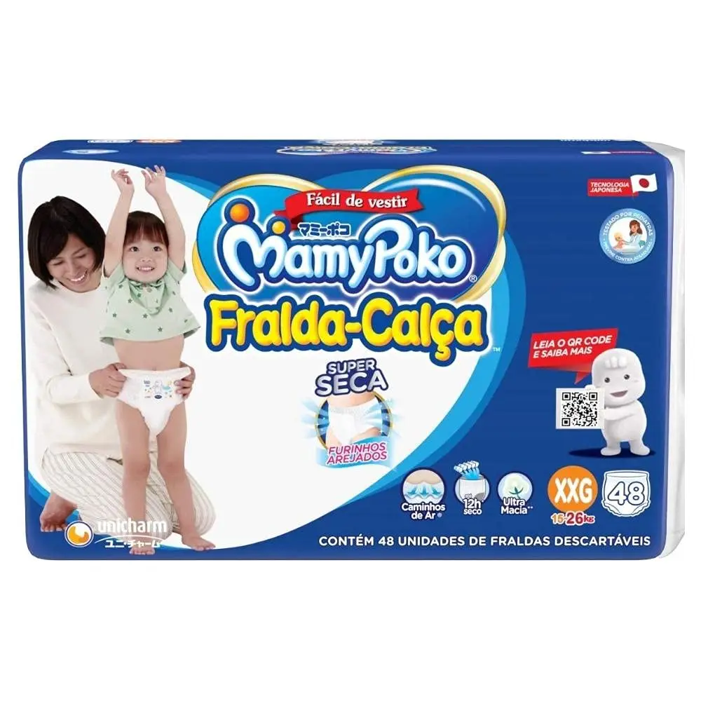 MamyPoko Fralda-Calça Cuidado Real XXG 44 Unidades