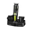 Aparador de Pelos Mondial Super Groom 6 em 1 BG-04 Sem Fio Preto/Verde - Bivolt