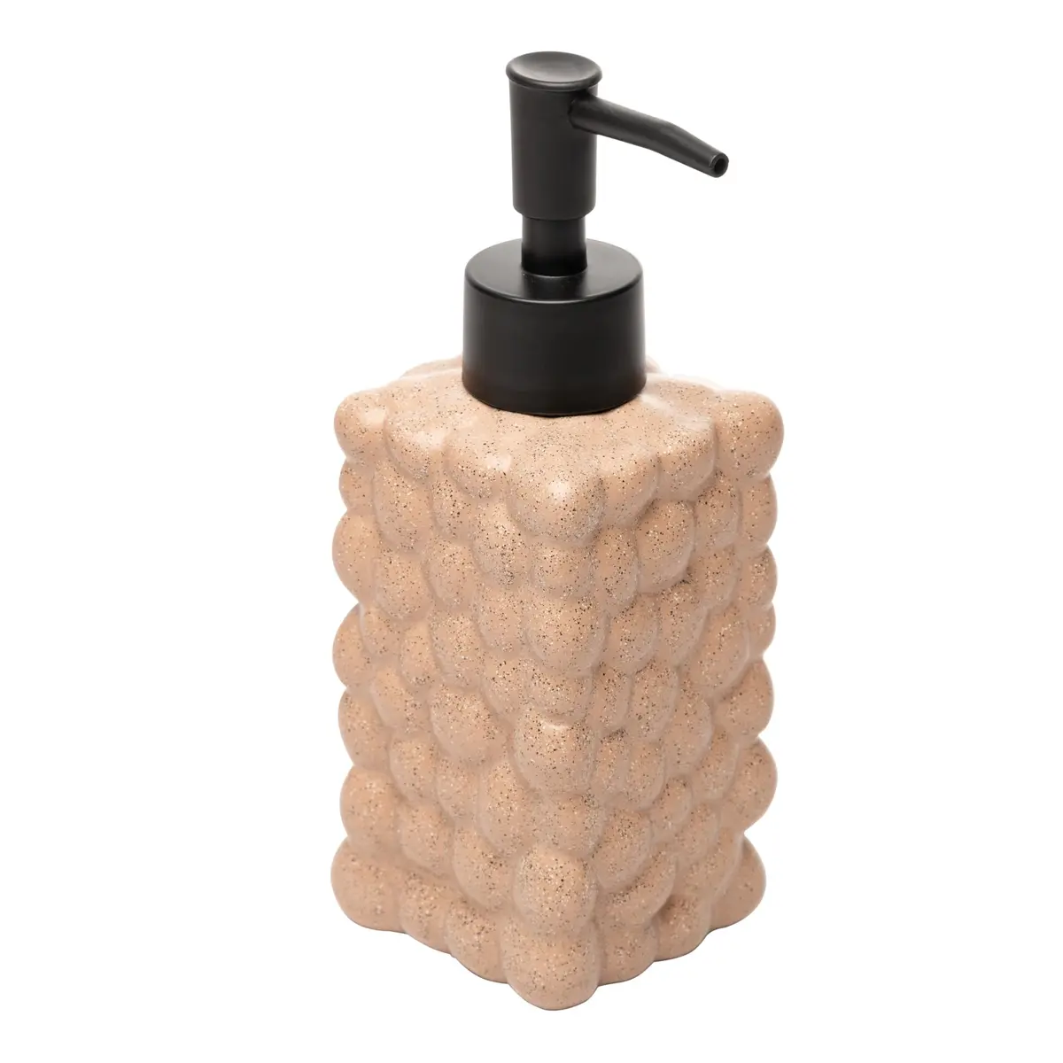 LYOR - Porta Sabonete Líquido Bubble 300ml Nude Cerâmica