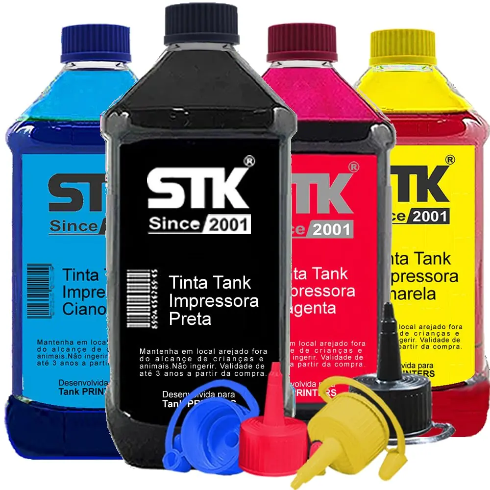 Kit de Tintas Stkink Para Impressora Compatível G3110 G3111 G2160 G3160 G3102 G4110 G7010 G4111 400ml