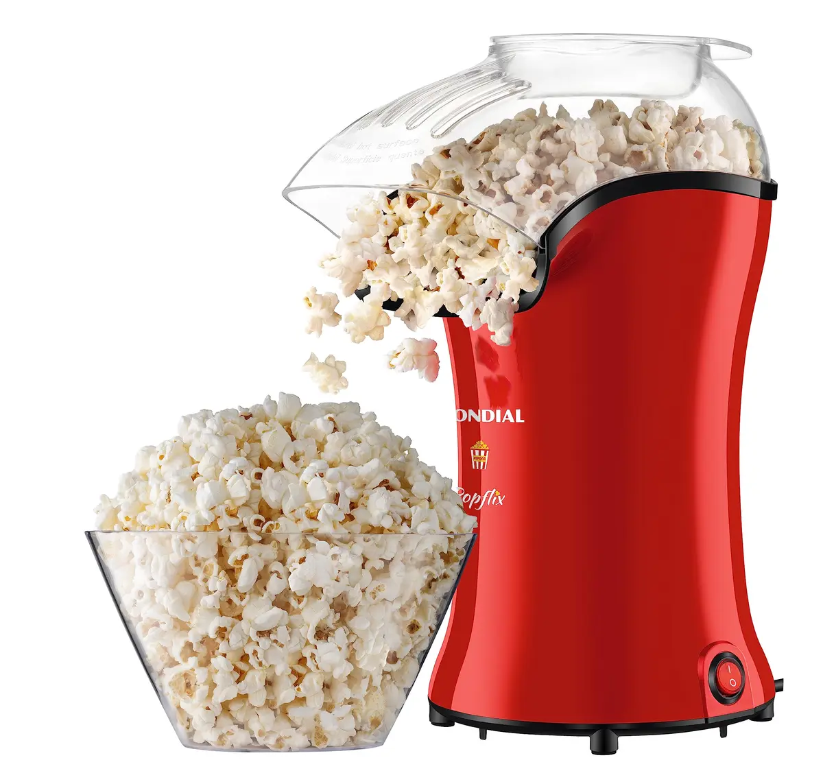 Pipoqueira Popflix, Mondial, Vermelho, 1200W, 110V - PP-03 - 1