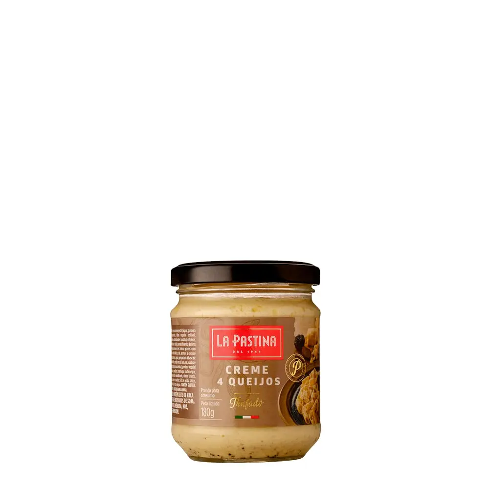 La Pastina Molho Creme Quatro Queijos Com Trufas 180G