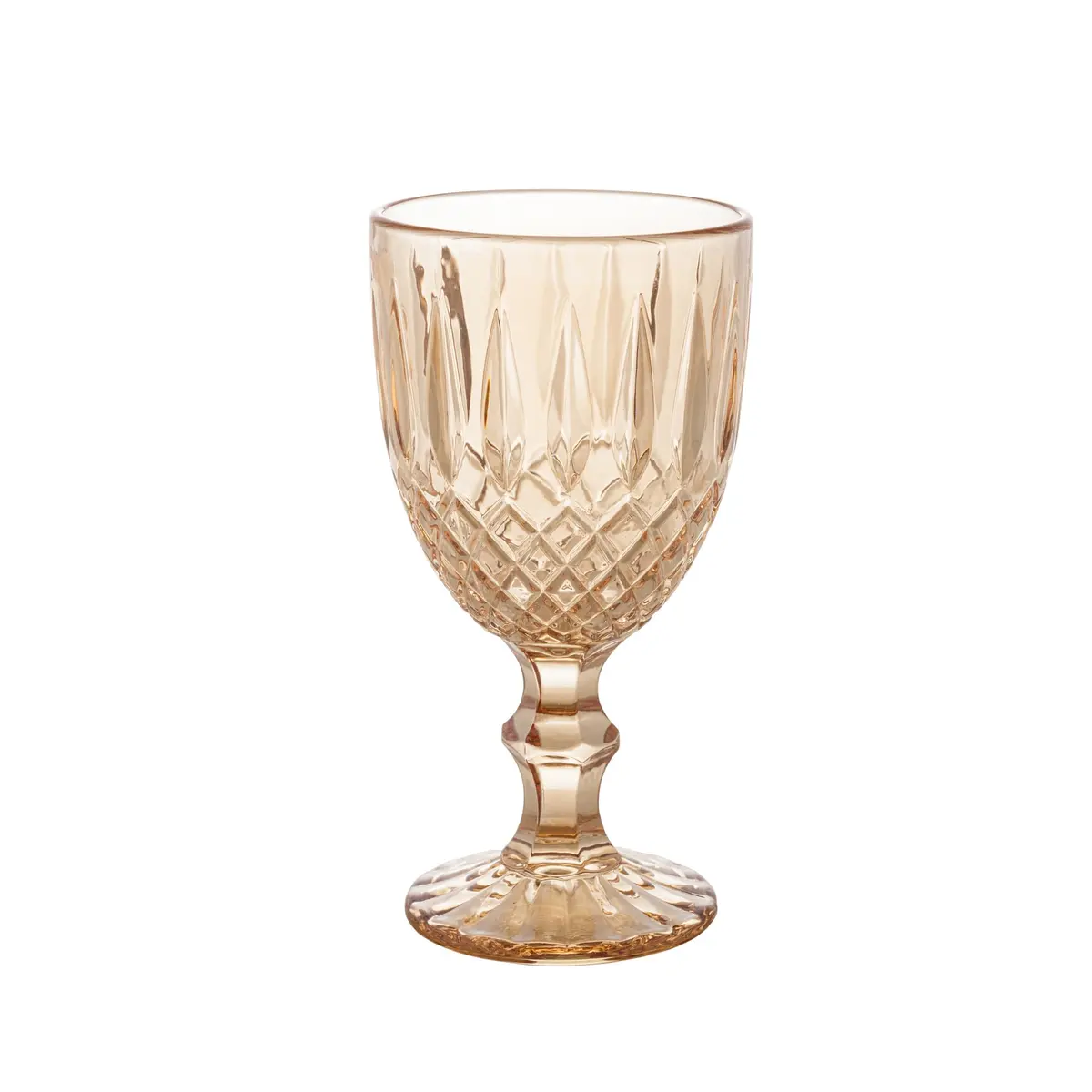 WOLFF - Taça de Água Greek 320ml Âmbar Metalizado Vidro