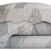 Colcha Cobre Leito Patchwork 3 Peças Dupla Face King Camesa Cinza Matelasse Ultrassonico - 1