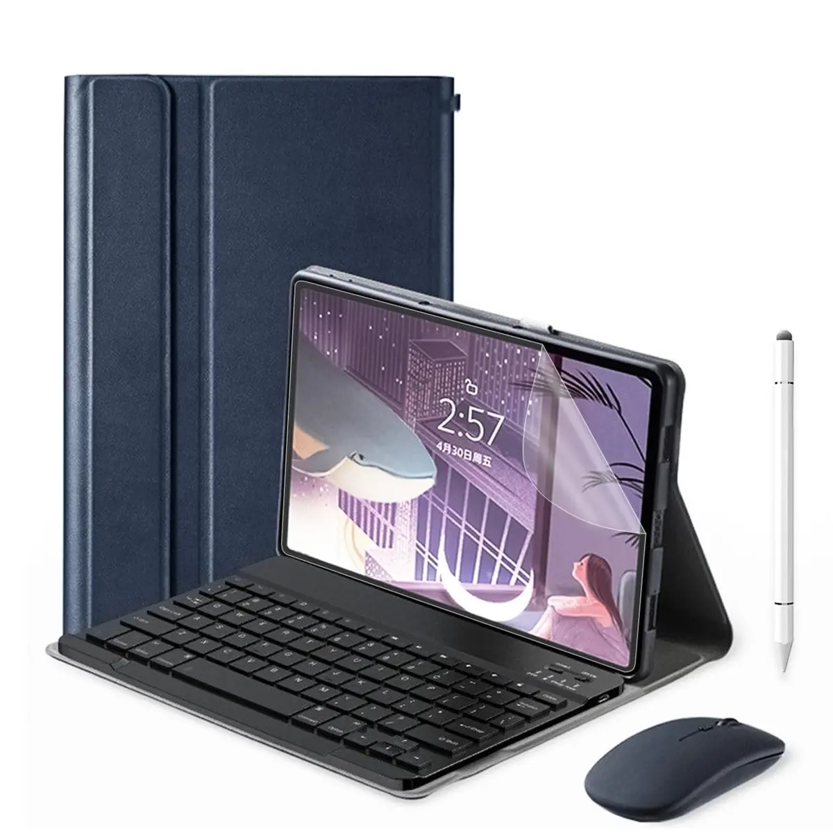 Kit Capa para Xiaomi Redmi Pad SE 11", com Teclado, Mouse e Película de Vidro - 1