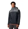 ( Taxas Inclusas)Jaqueta de Chuva Masculina Glennaker GG Preto/Cinza - 1