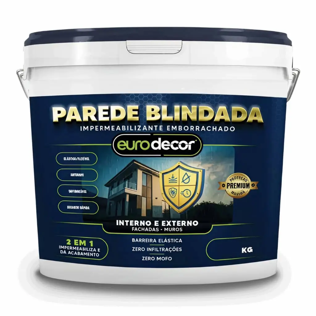 Parede Blindada Eurodecor 1 Kgs Branco | Proteção contra Infiltração e Acabamento Fosco - 1