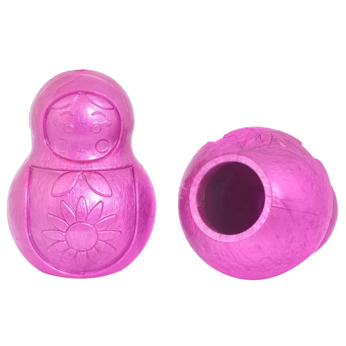 Pet Games Mordedor Recheável Super Resistente Bonequinha Rosa Tamanho P Para Cães