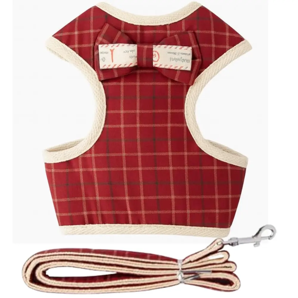Guia Para Cachorro com Peitoral Ajustável, Comprimento 150cm, Para PET (Vermelho) - 1