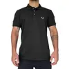 Camisa Polo Masculina Piquet Algodão Preta - 1