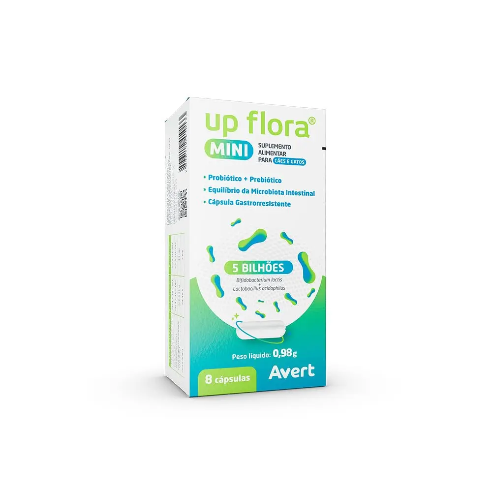 Up Flora Mini Avert Equilíbrio Intestinal Para Cães E Gatos - 1