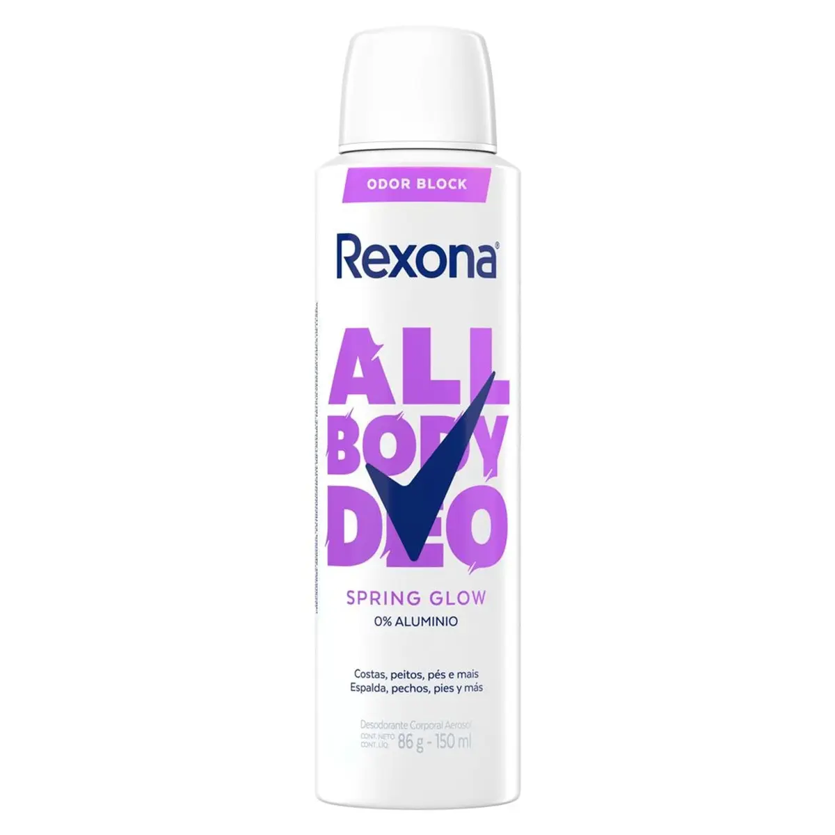Rexona All Body, Desodorante Corporal Aerossol, Para o Corpo Todo, Spring 150ml - 1