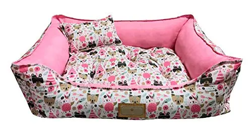 SS Pets Cama Animais Rosa Pet Para Cães E Gatos Tamanho Médio Para Cães