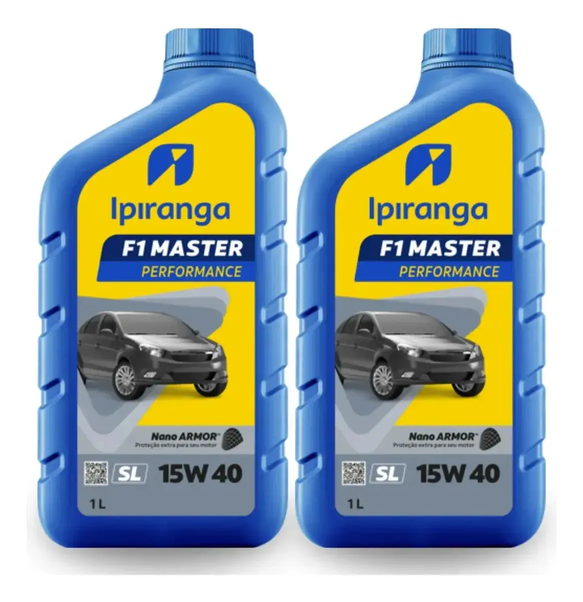 Kit 2 Óleo Motor 15w40 F1 Master Semissintético Ipiranga 1l