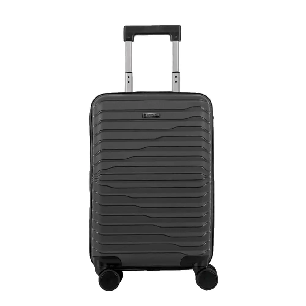 Mala de Viagem Sestini Bordo com Rodas 360° PP Essencial Plus, Grafite