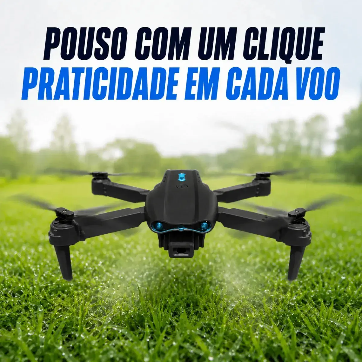 Drone E99 Câmera Dual 4k Sensor Obstaculos Manobras Com Controle Remoto Fpv Estabilidade Estavel 1 Bateria 10 minutos Preto thumbnail 5