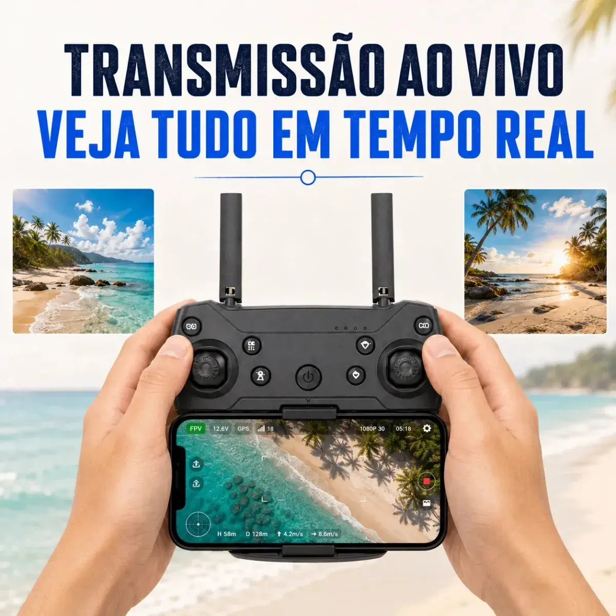 Drone E99 Câmera Dual 4k Sensor Obstaculos Manobras Com Controle Remoto Fpv Estabilidade Estavel 1 Bateria 10 minutos Preto thumbnail 6