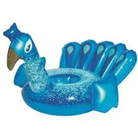 Porta Copo Inflável Bestway Fashion Animais Pavão Azul