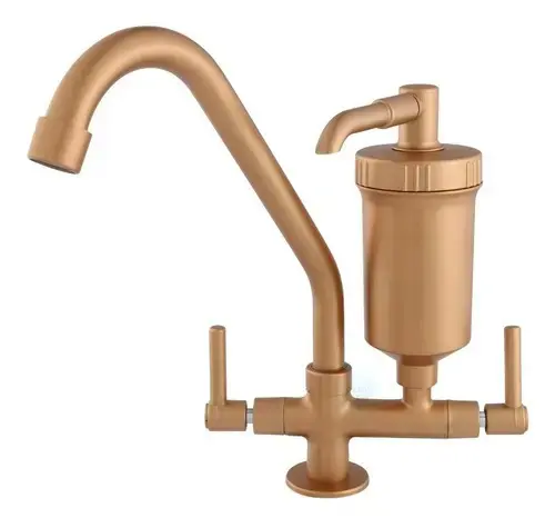 Torneira Metal Com Filtro Cozinha Gourmet Bancada Pia Mesa