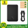 【DoBrasil】 Carregador MagSafe 20W 6000mAh c/ Suporte Indução + Cabo USB Tipo C Baseus - 1